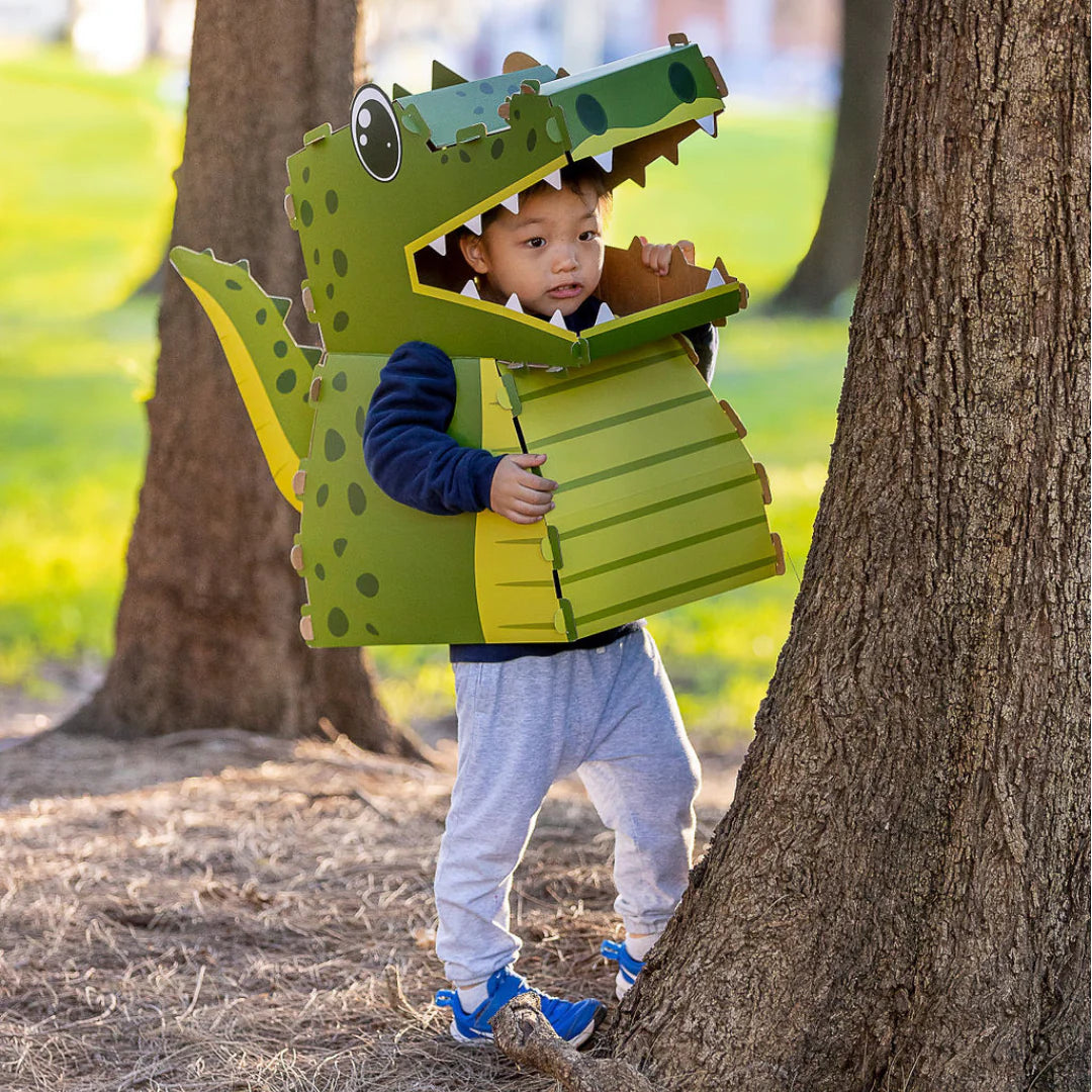 Billie the Crocodile - 3D Cardboard Crocodile Costume Kit