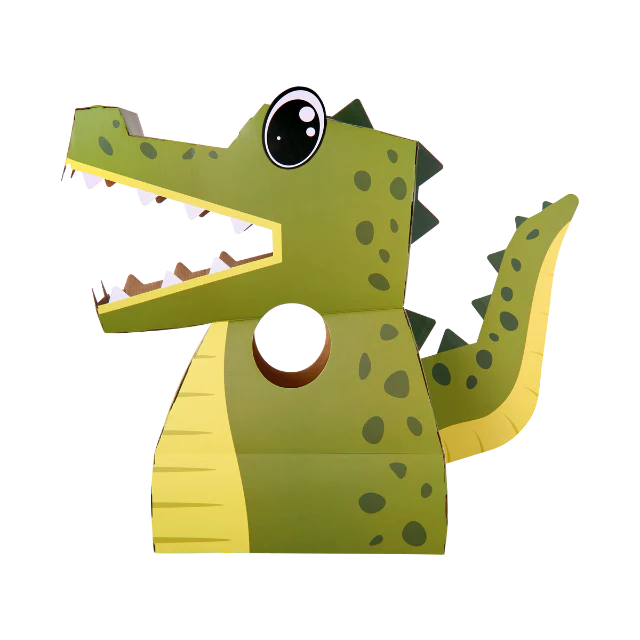 Billie the Crocodile - 3D Cardboard Crocodile Costume Kit