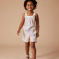 Capri A Line Shortalls Pastel Stripe