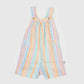 Capri A Line Shortalls Pastel Stripe