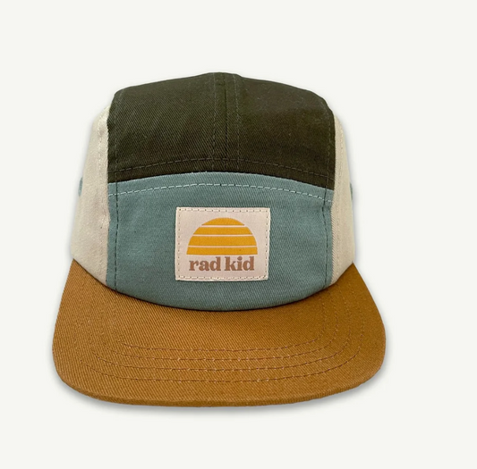 Rad Kid Spliced 5 Panel Cap - Khaki