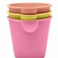 Scrunch Mini Bucket Set - Flamingo Pink