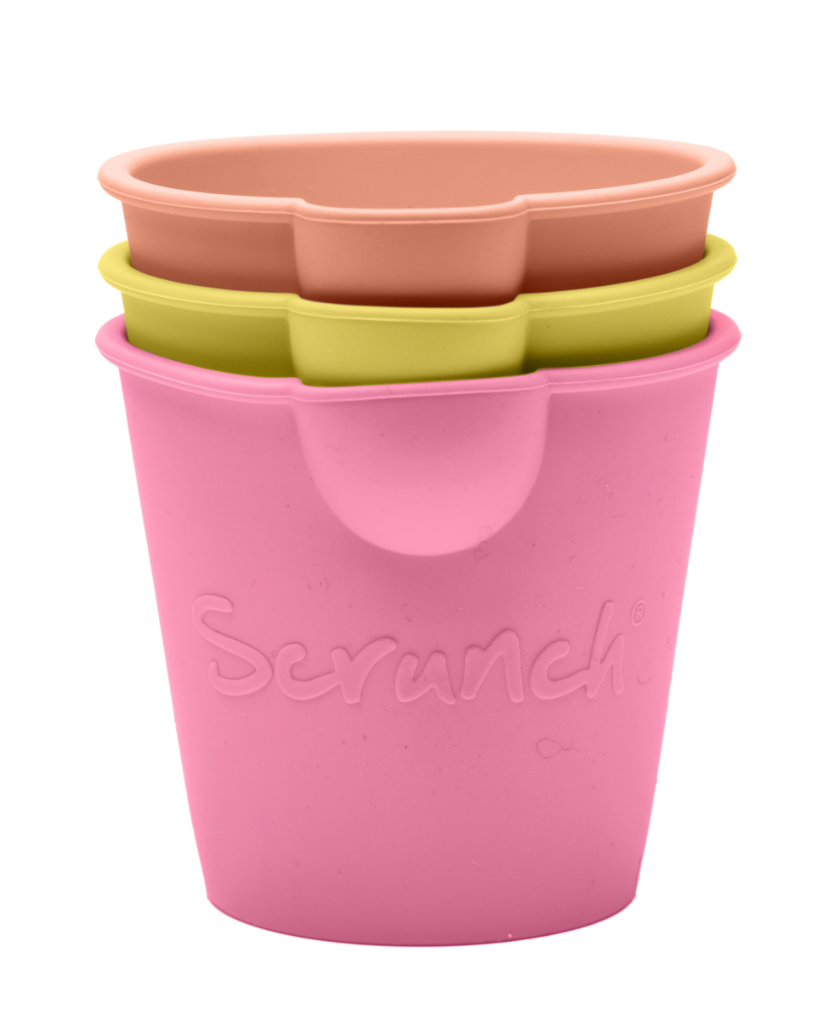 Scrunch Mini Bucket Set - Flamingo Pink