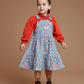 Dixie Daisy Tiered Corduroy Pinafore Dress