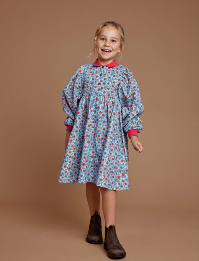 Dixie Daisy Relaxed Corduroy Shirt Dress