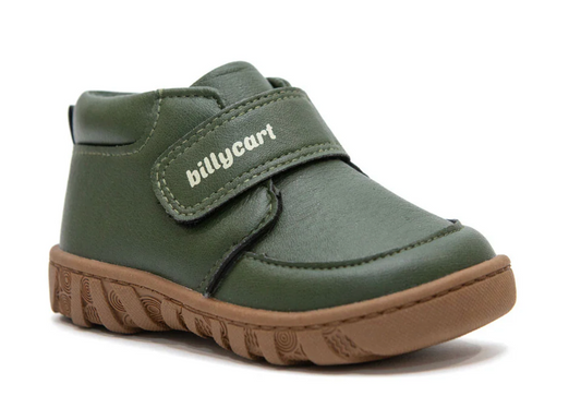 OLLIE green baby and toddler boots