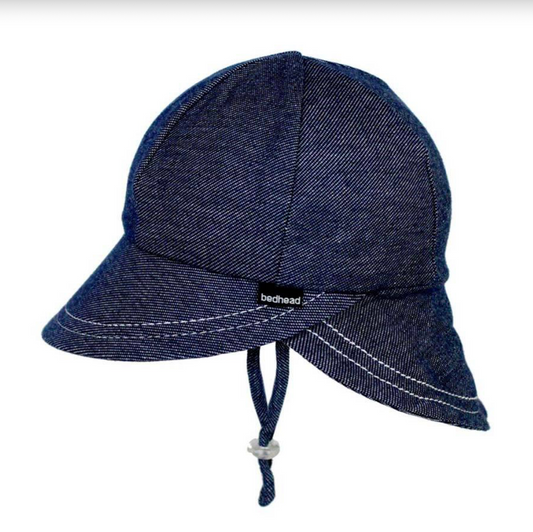 Legionnaire Hat with Strap - Denim