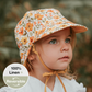 'Lounger' Baby Reversible Flap Sun Hat - Margaret/Maize