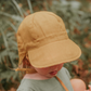 'Lounger' Baby Reversible Flap Sun Hat - Margaret/Maize