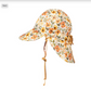 'Lounger' Baby Reversible Flap Sun Hat - Margaret/Maize