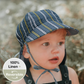 'Lounger' Baby Reversible Flap Sun Hat - Stanford/Steele