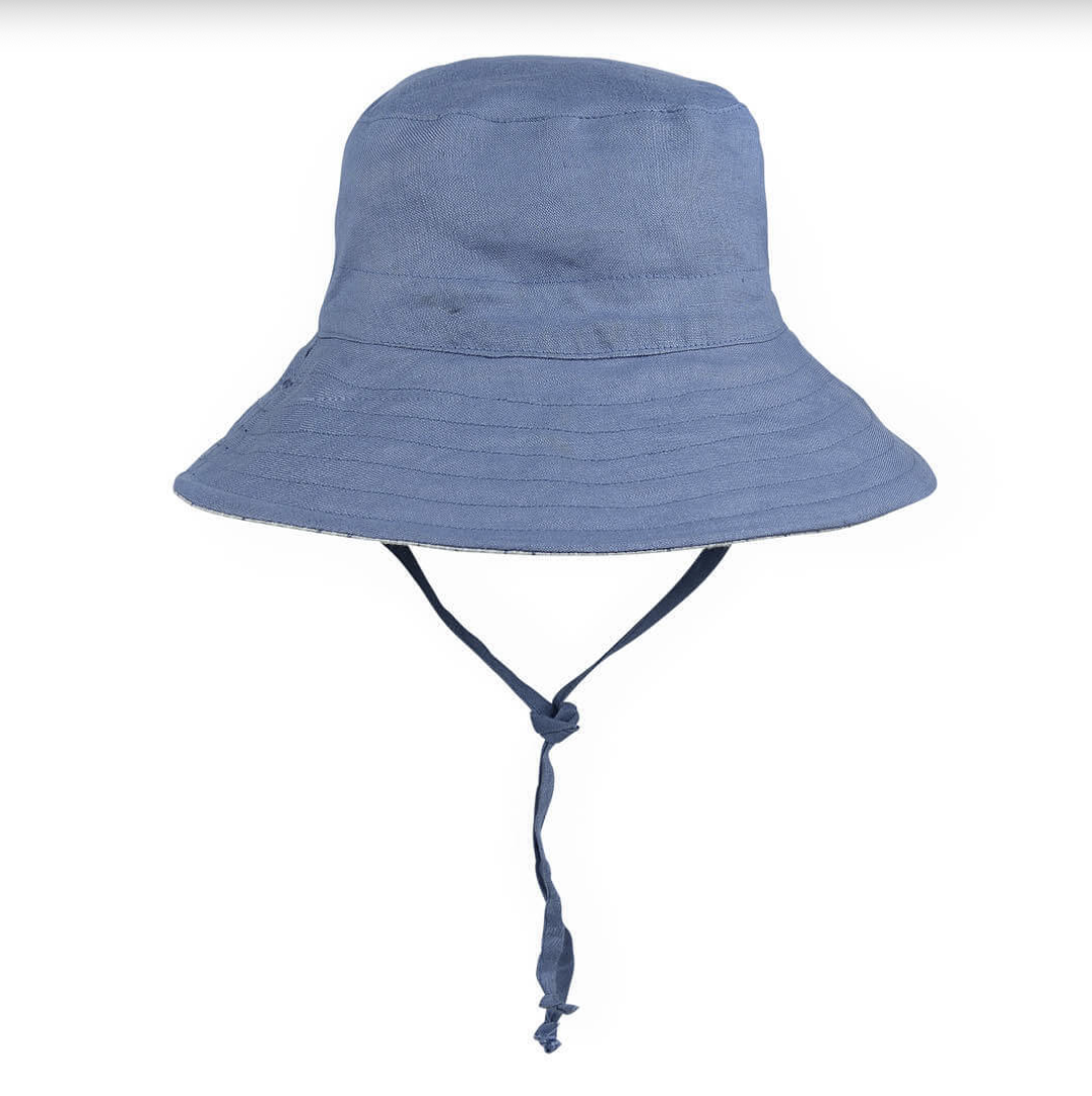 'Explorer' Kids Reversible Bucket Hat - Stanford/Steele