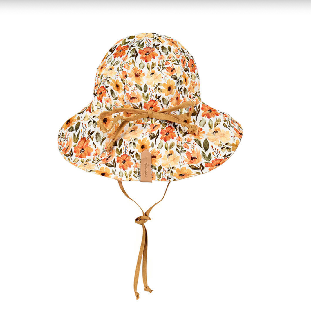 'Wanderer' Panelled Bucket Sun Hat - Margaret/Maize