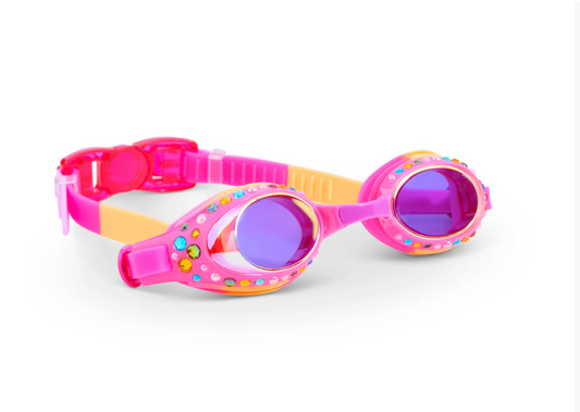 Tropical Tanzanite Glimmering Swim Goggles