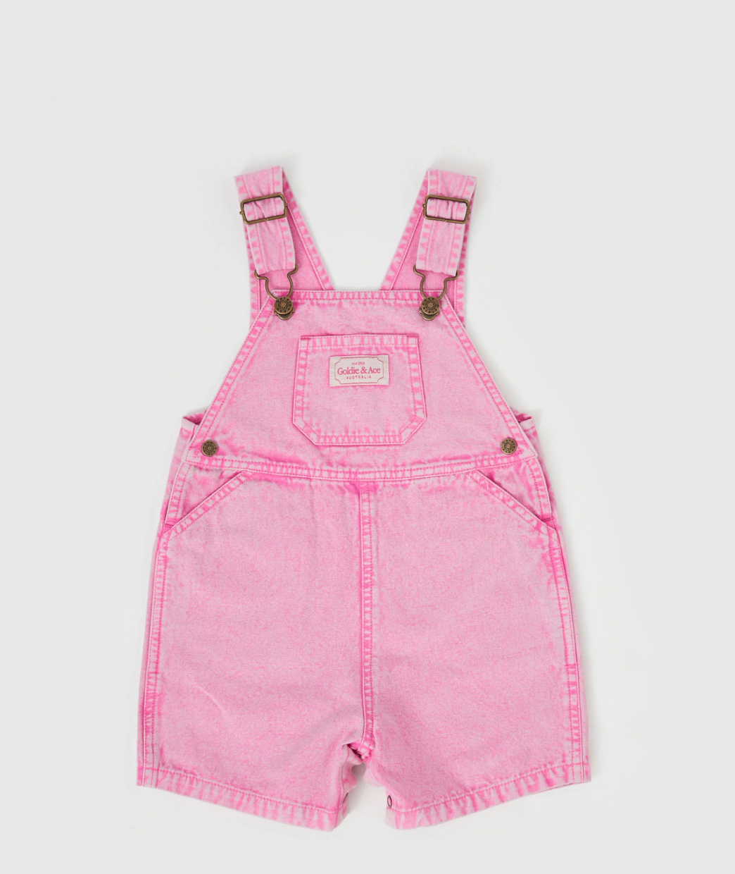 Burton Vintage Washed Denim Overalls Bubblegum