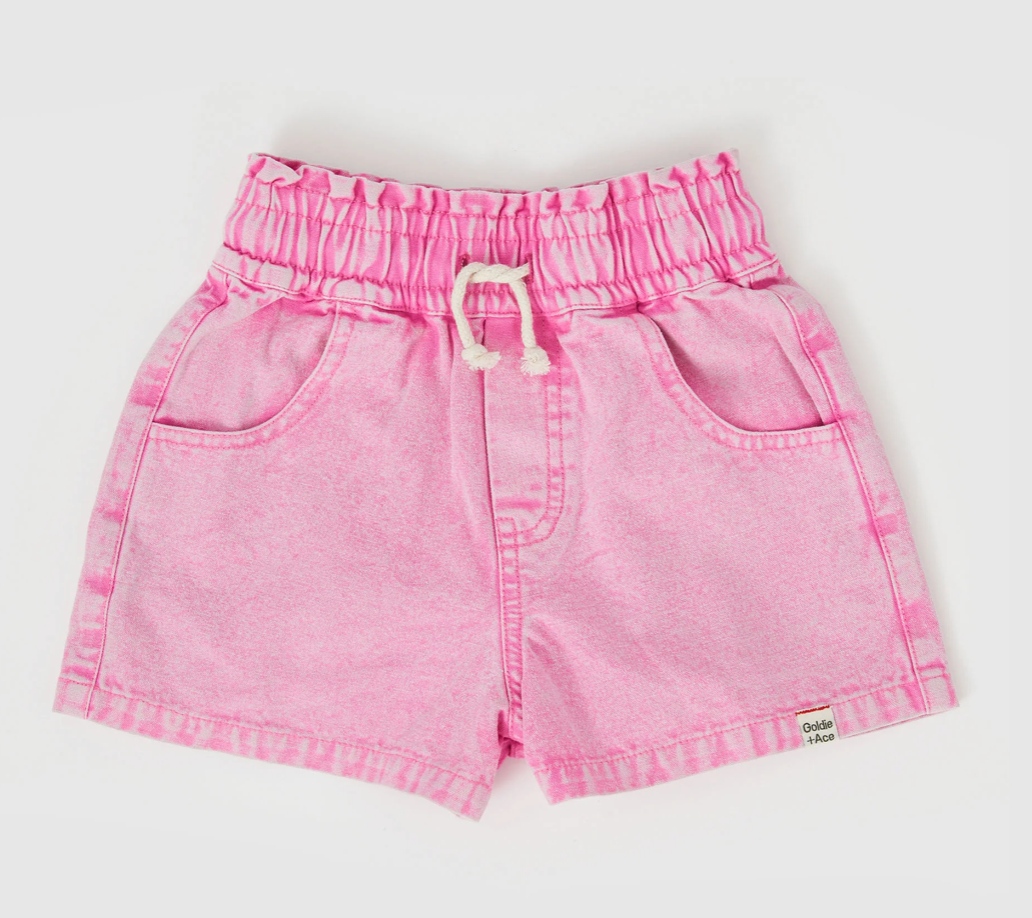 Ziggy Denim Shorts Bubblegum