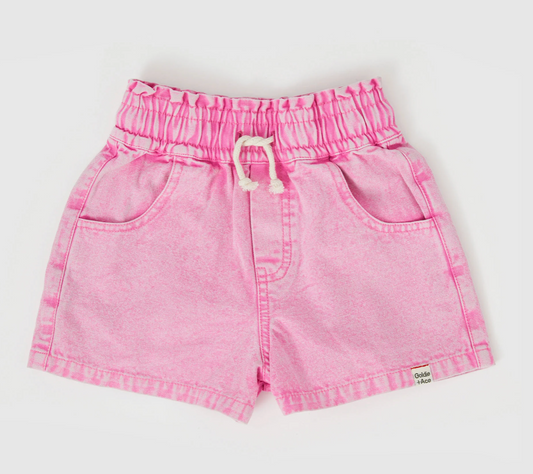 Ziggy Denim Shorts Bubblegum