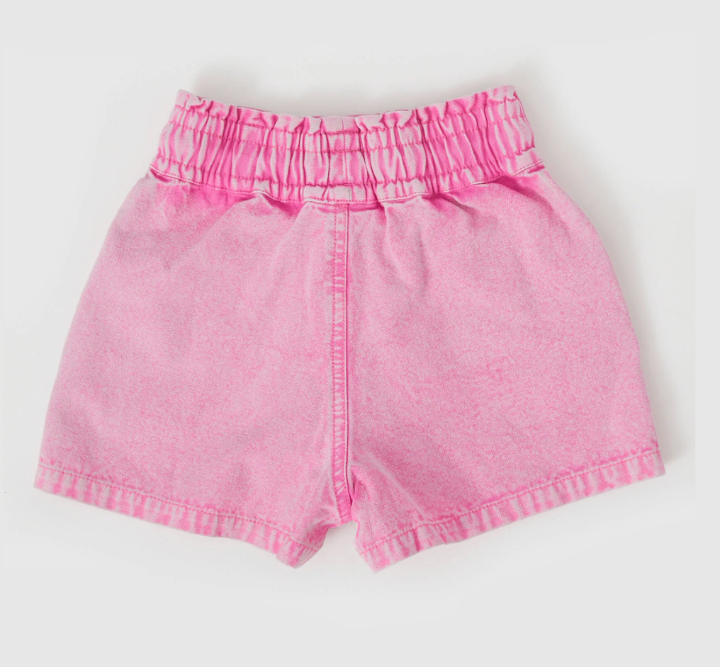 Ziggy Denim Shorts Bubblegum