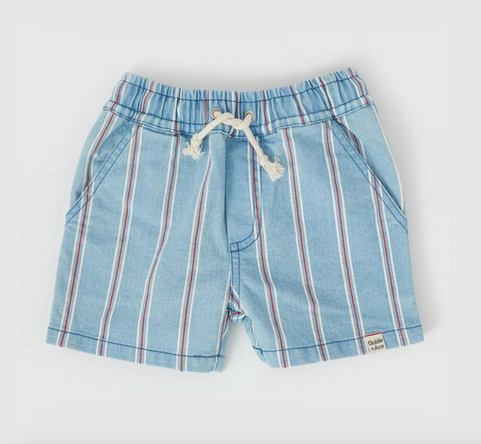 Noah Classic Stripe Denim Shorts