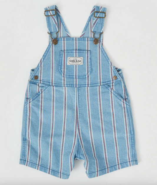 Burton Classic Stripe Denim Overalls