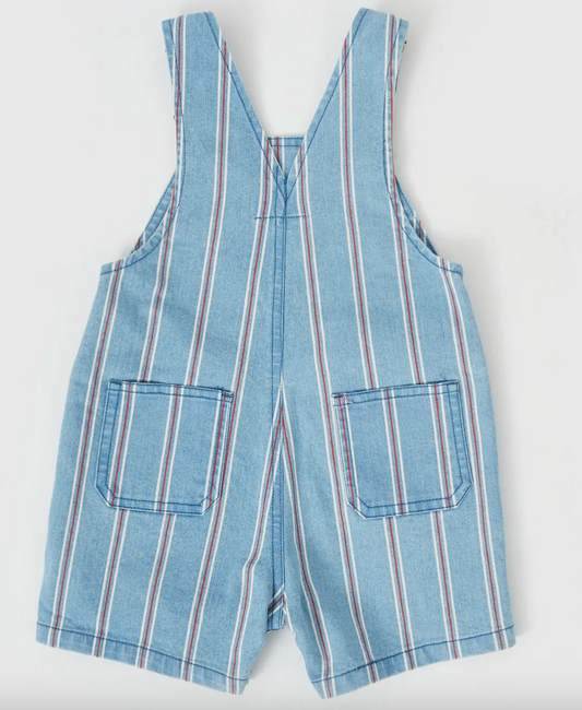 Burton Classic Stripe Denim Overalls