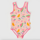 Fruit Scoop Back Bathers Peach Multi