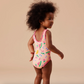 Fruit Scoop Back Bathers Peach Multi