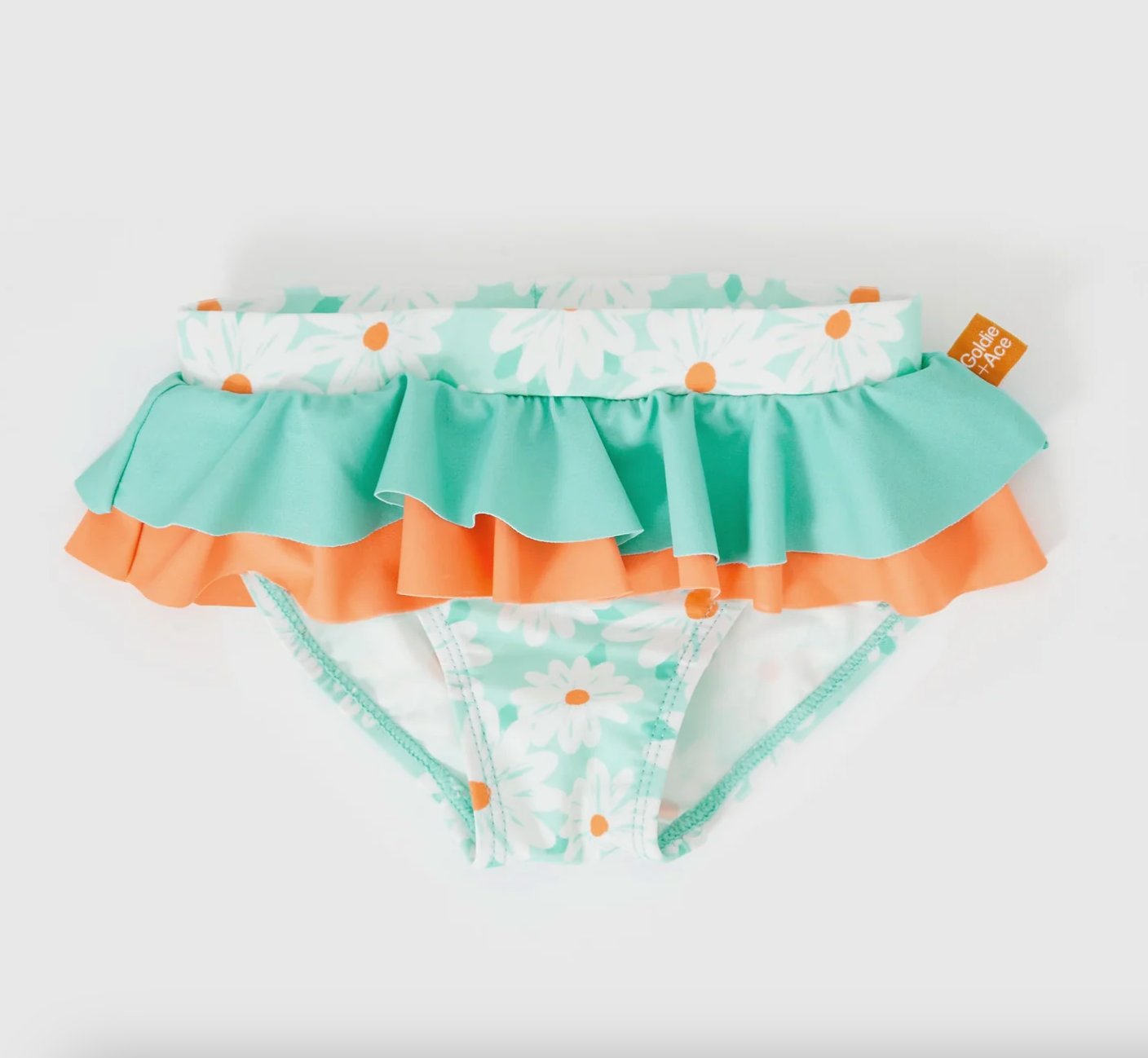 Daisy Delight Frill Waist Bikini Bottom Lagoon