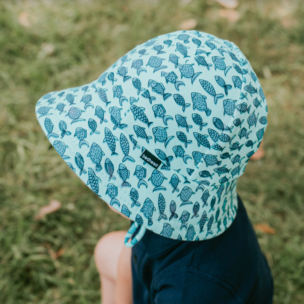 Toddler Bucket Sun Hat - Fish