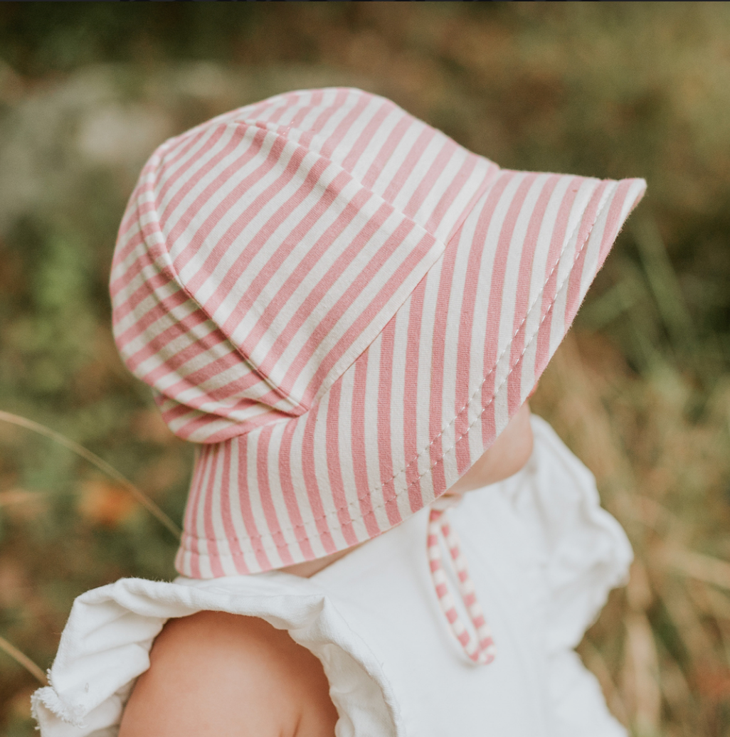 Toddler Bucket Sun Hat - Pink Stripe