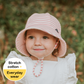 Toddler Bucket Sun Hat - Pink Stripe