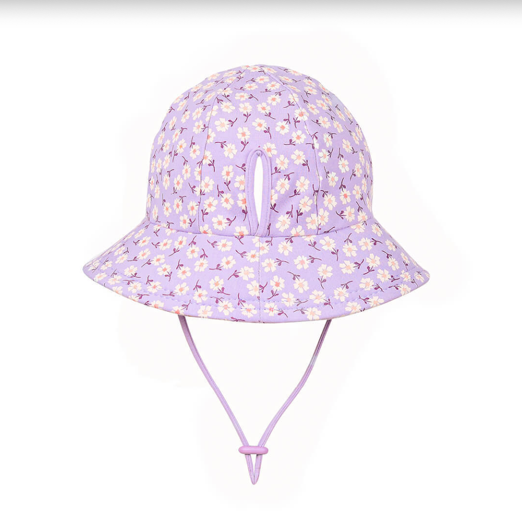 Kids Ponytail Bucket Sun Hat - Lana