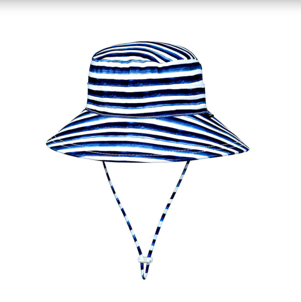 Kids Classic Swim Bucket Beach Hat - Nicki Stripe