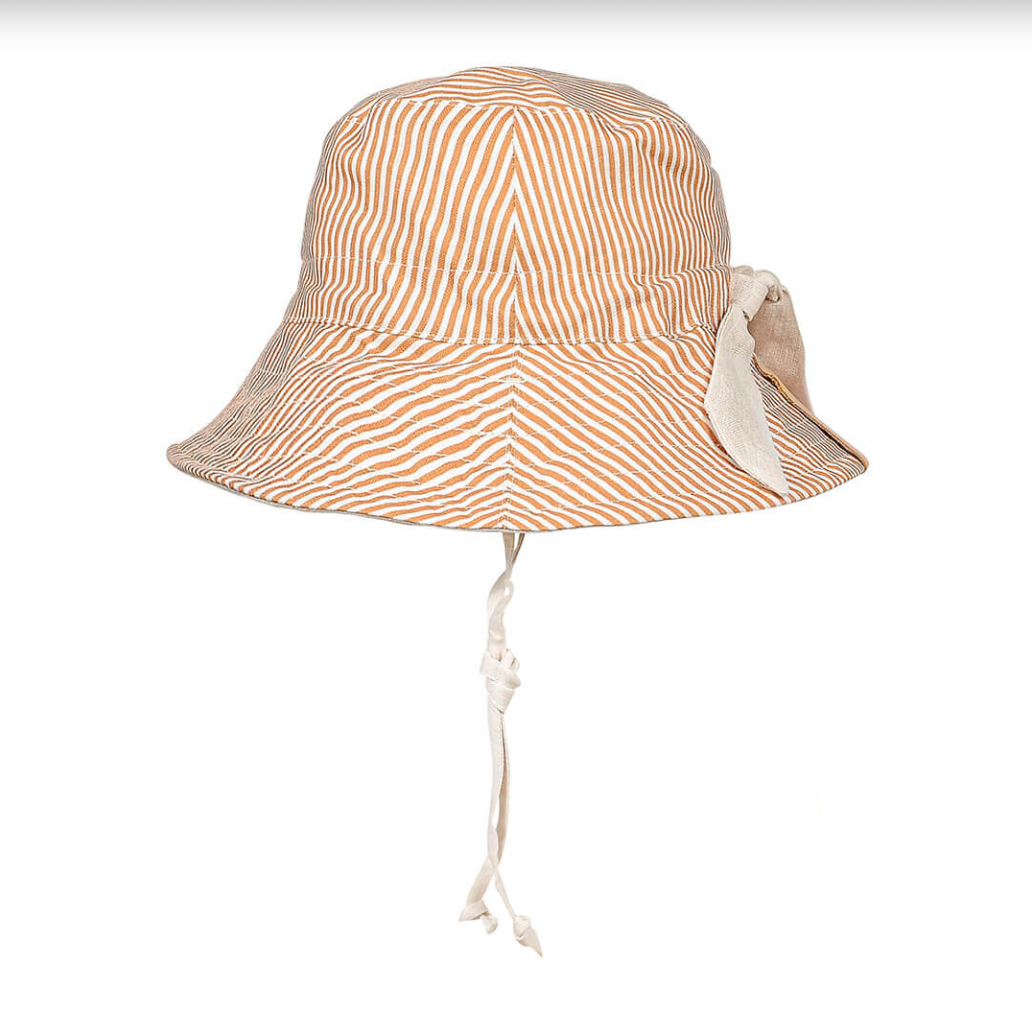 'Explorer' Classic Bucket Sun Hat - Frankie / Flax