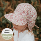 'Lounger' Flap Sun Hat - Ramble / Rosa