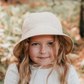 'Wanderer' Panelled Bucket Sun Hat - Frankie / Flax