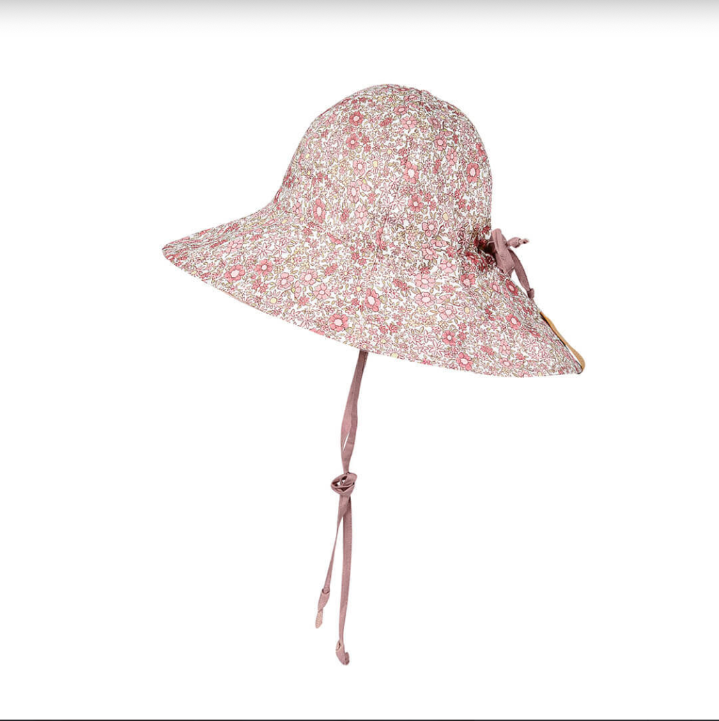 'Wanderer' Panelled Bucket Sun Hat - Ramble / Rosa