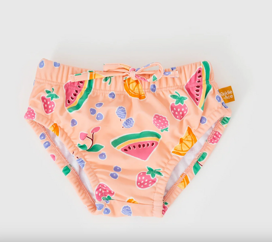 Fruit Salad Swim Nappy Peach Multi