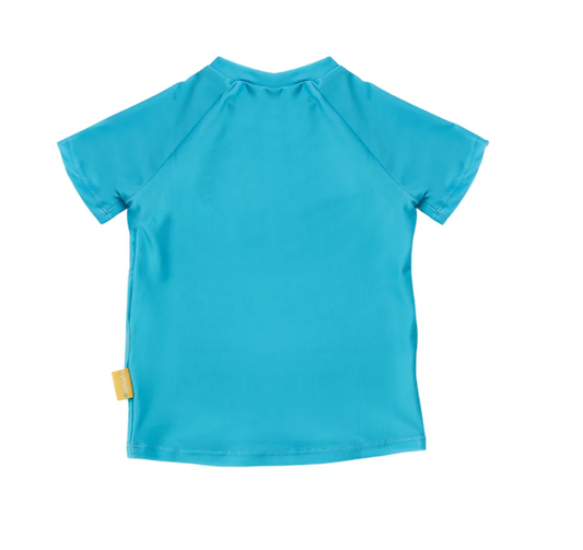 Kids Short Sleeve Rash Guard Aqua | Eco Swim