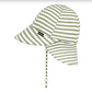 Legionnaire Flap Sun Hat - Khaki Stripe