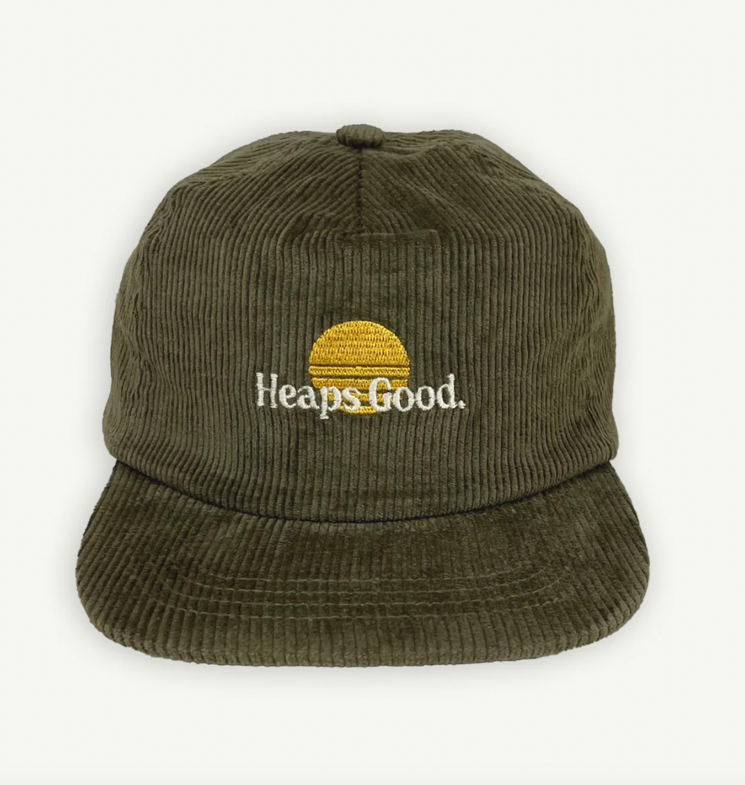 Heaps Good Cord Cap Khaki