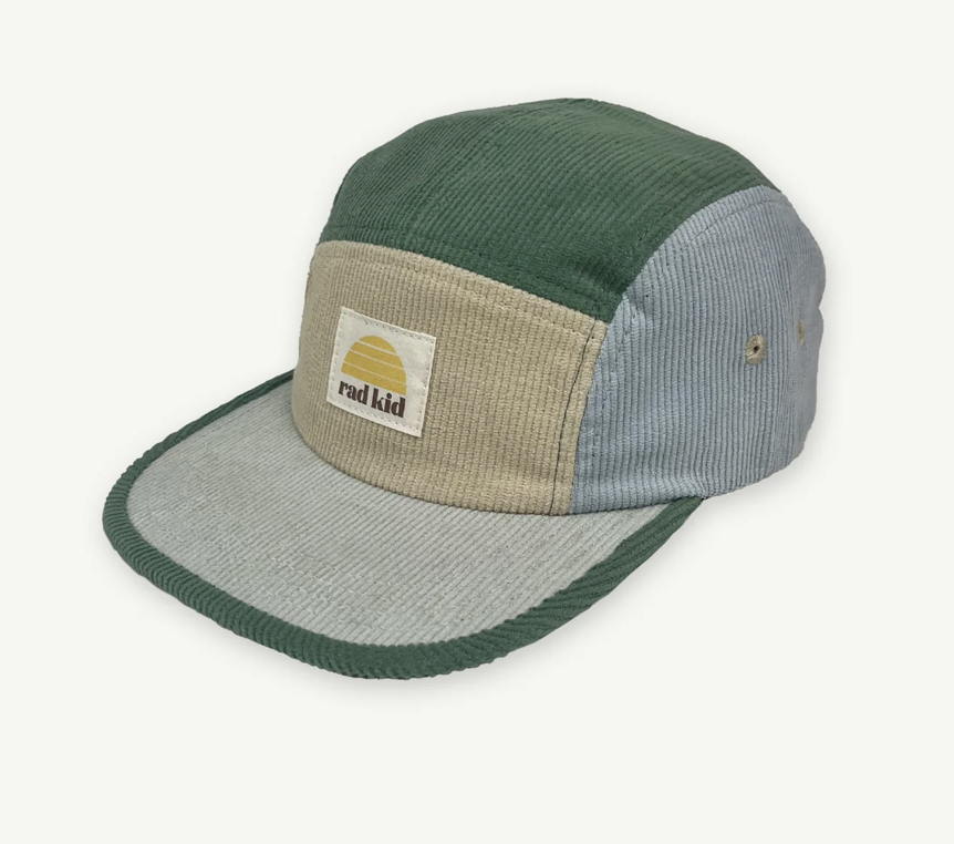 Rad Kid 5 Panel Splice Cord Cap - Lagoon